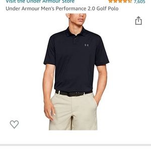 (1556) Under Armour Men's Performance 2.0 Golf Polo 3 XLT